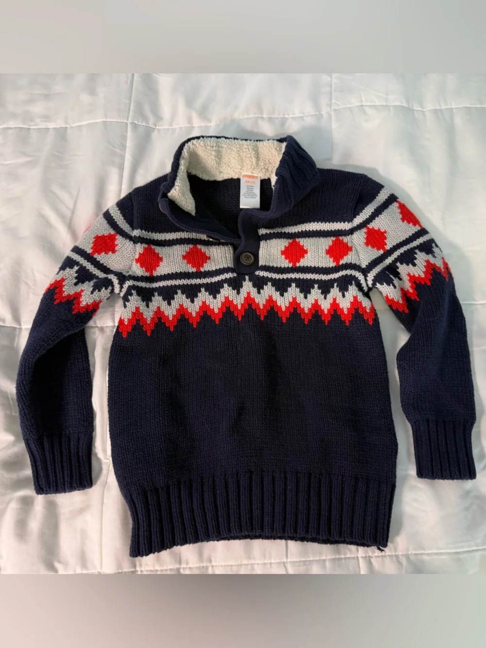Gymboree Boys Fair Isle Sweater Cotton